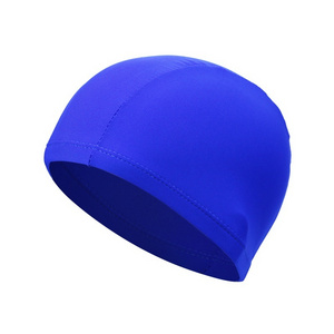 Polyester swimming cap polyester cap, polyester fabric swim cap with lowest price