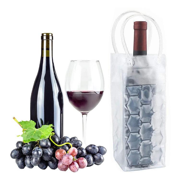 Portable Custom Cute Beach Cool Ice Beer Gel Holder Wine Cooler Bag