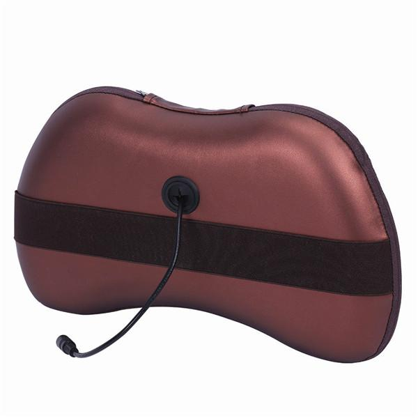 QY-999 3d Kneading Head Cushion Electric Neck Shiatsu Shoulder Back Car Home Rotation Infred Heating Massage Pillow