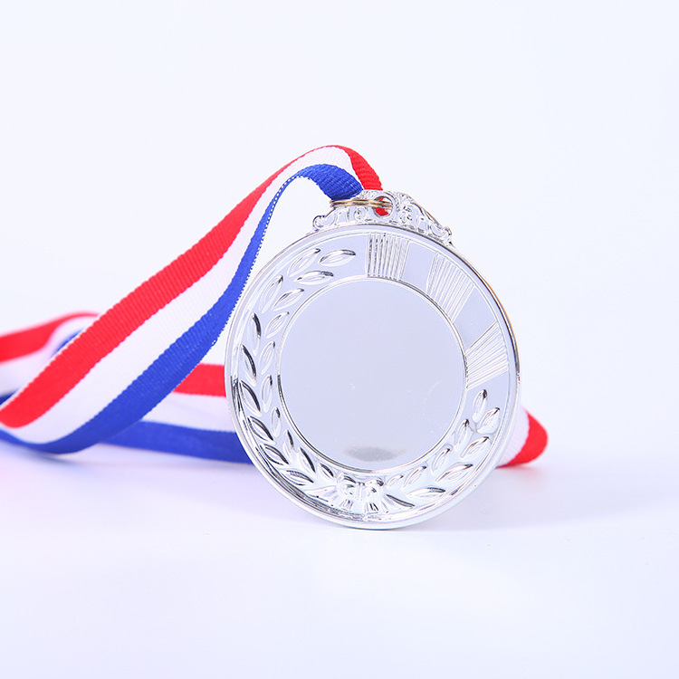 Blank Tournament trophy medals Customized alloy Kindergarten school sports large 65mm medals