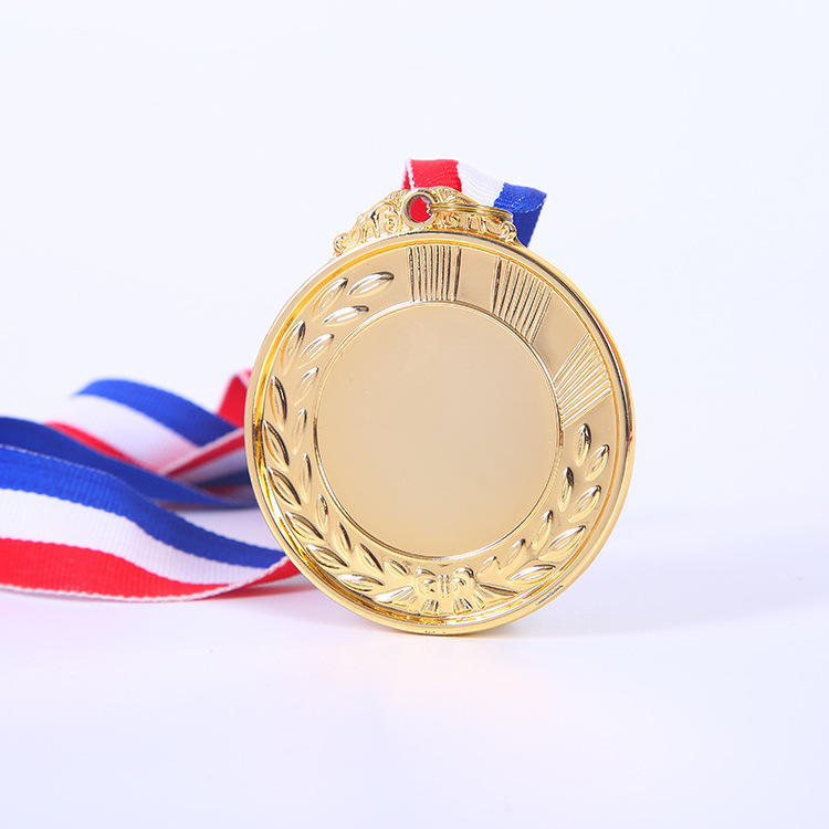 Blank Tournament trophy medals Customized alloy Kindergarten school sports large 65mm medals