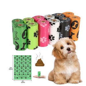 Eco Friendly Pla 100% Biodegradable Small Puppy Pet Outdoor Tools Toilet Cat Garbage Cleaning Shit Pouch Dog Poop Bags