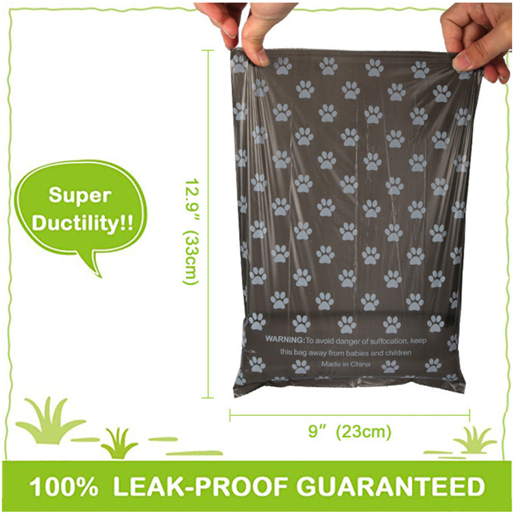 Eco Friendly Pla 100% Biodegradable Small Puppy Pet Outdoor Tools Toilet Cat Garbage Cleaning Shit Pouch Dog Poop Bags