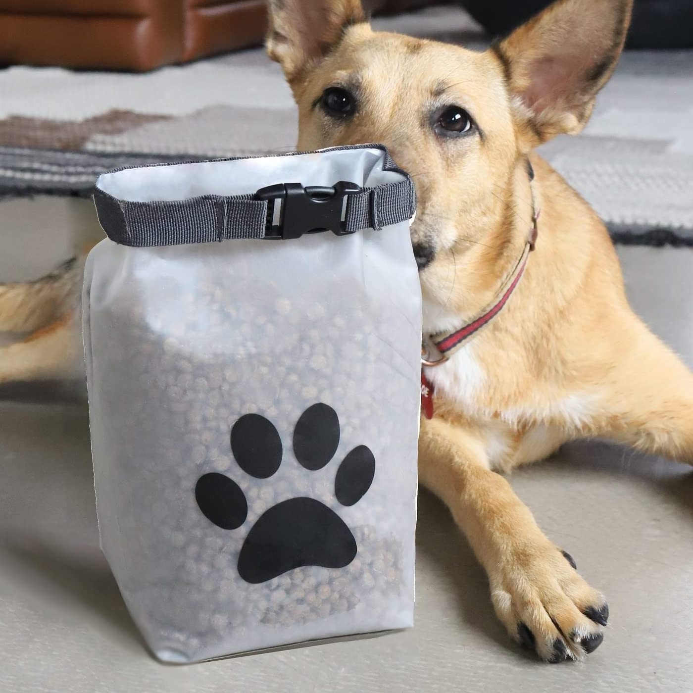 Custom Reusable Machine Washable Bpa-Free Pet Food Safe Storage Bag for Camping, Dog Boarding, Travel