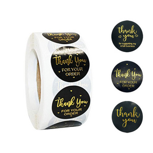 Custom Printed Logo Labels for Packaging Vinyl Waterproof Sticker Printing Roll Label Round Stickers