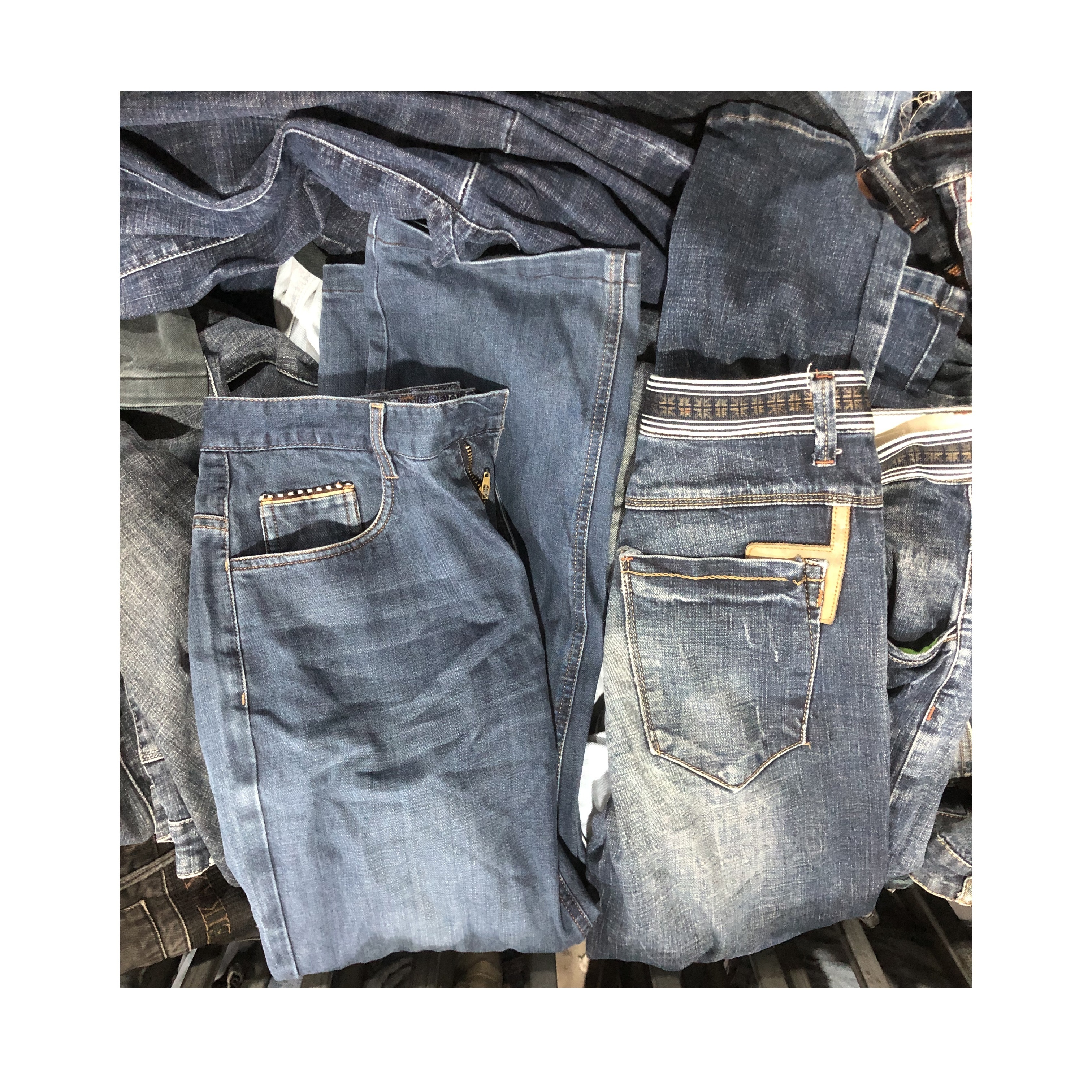 bulk wholesale designer clothing quality used ladies denim jeans second hand men jeans pants trousers in bales