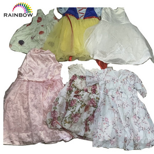 Kids in bales dresses usa 45kg mixed clothing second hand baby bale used designer clothes