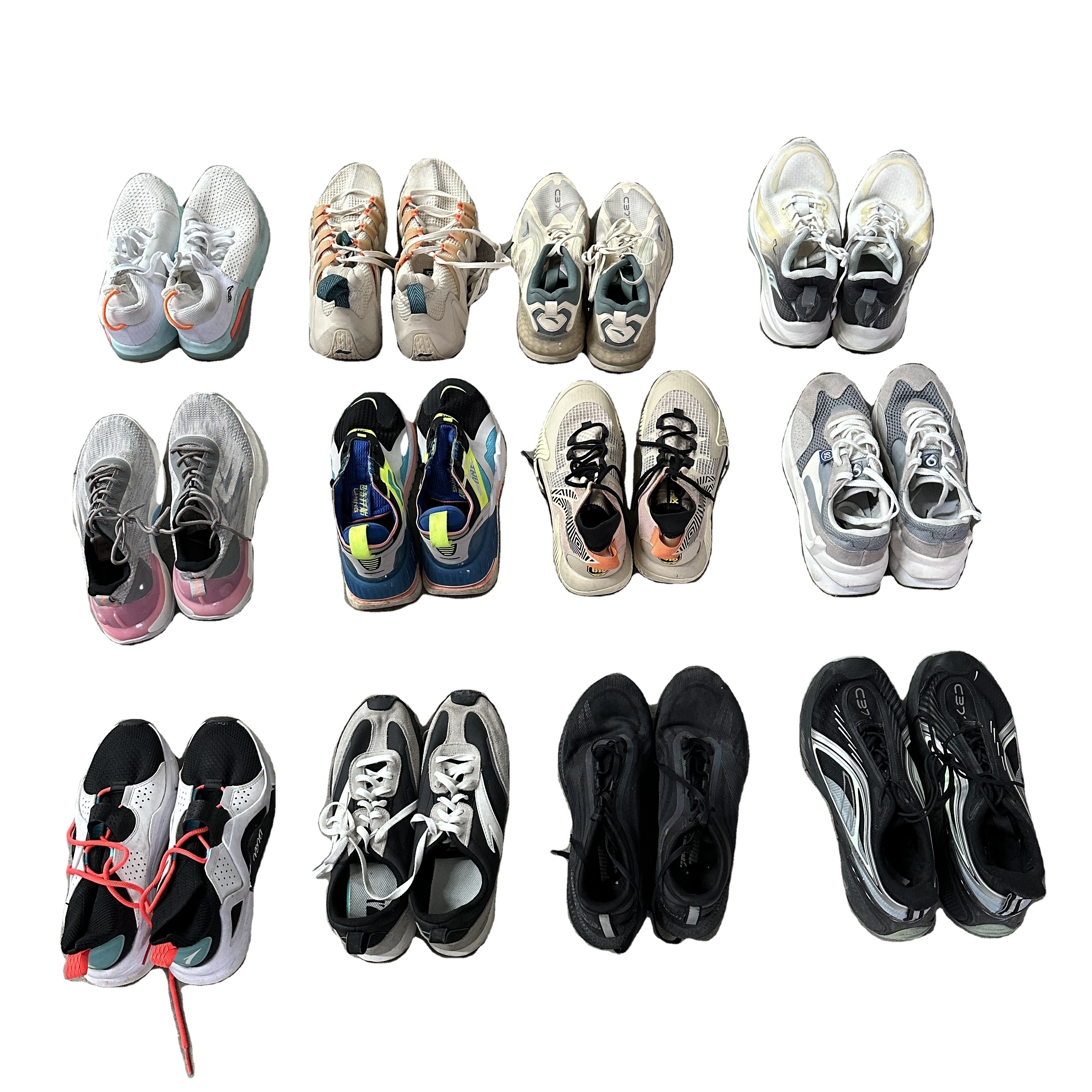 Hot selling used mens basketball shoes ukay ukay bale china brand 2nd sports shoes running sneakers in bundle