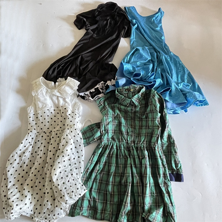 Kids in bales dresses usa 45kg mixed clothing second hand baby bale used designer clothes