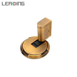 Zinc Alloy Door Stopper No Magnetic Door Fittings Floor Wall Protector Door Holder