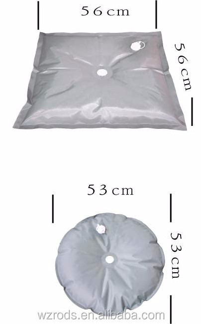 jdm nobori hot sale Outdoor Pole Base Beach Flag Water Filled Weight Bag Square Round pvc 15KG For Supporting Mast Add On Weight