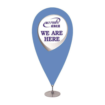 Weihai Wisezone Flying Custom Design Carbon Outdoor Display Equipment Pin Point Banner Flag For Trade Show And Exhibition