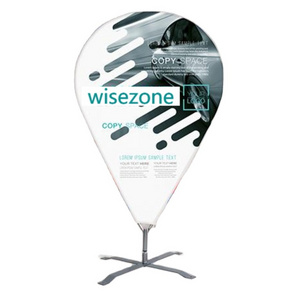 Weihai Wisezone Outdoor Display Equipment Pin Point Banner Flag For Trade Show And Exhibition  Flying Custom Design Carbon