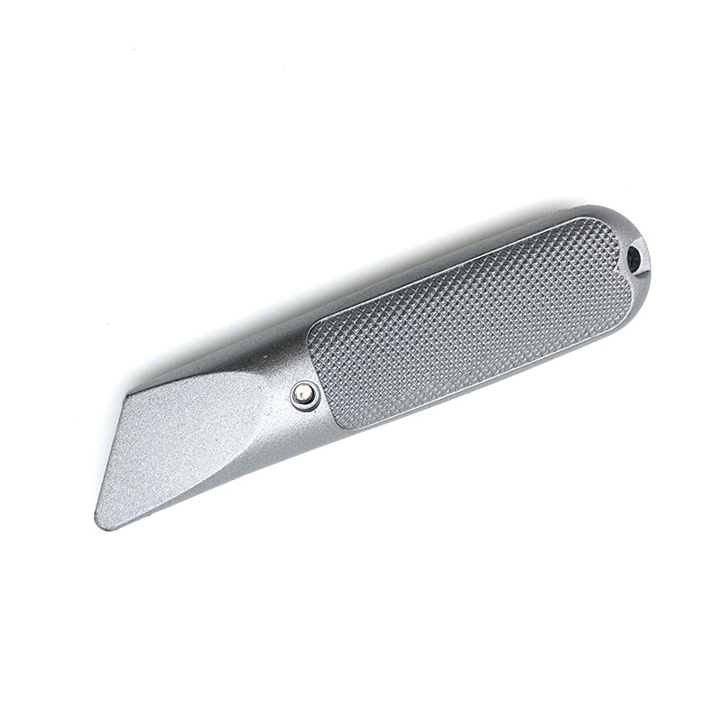 Aluminium knife RX29124 fixed blade carton box leather pvc roofing shingles board cutter metal utility knife