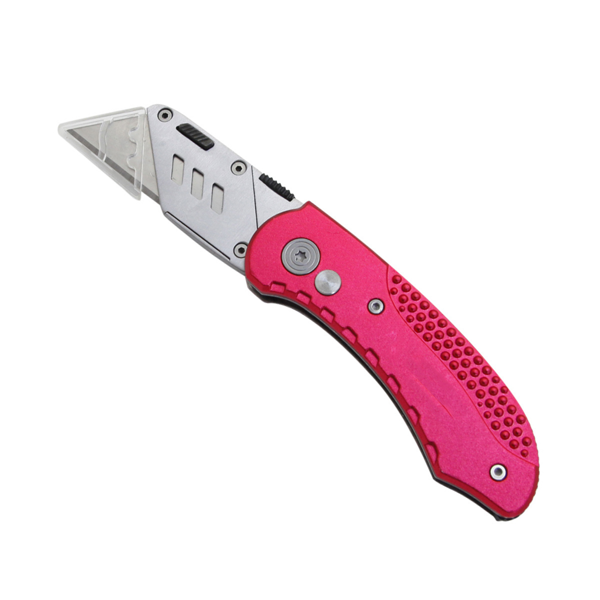 RX003 pink anti-slip aluminium alloy hand carbon steel blade outdoor pocket knife folding blade utility knives