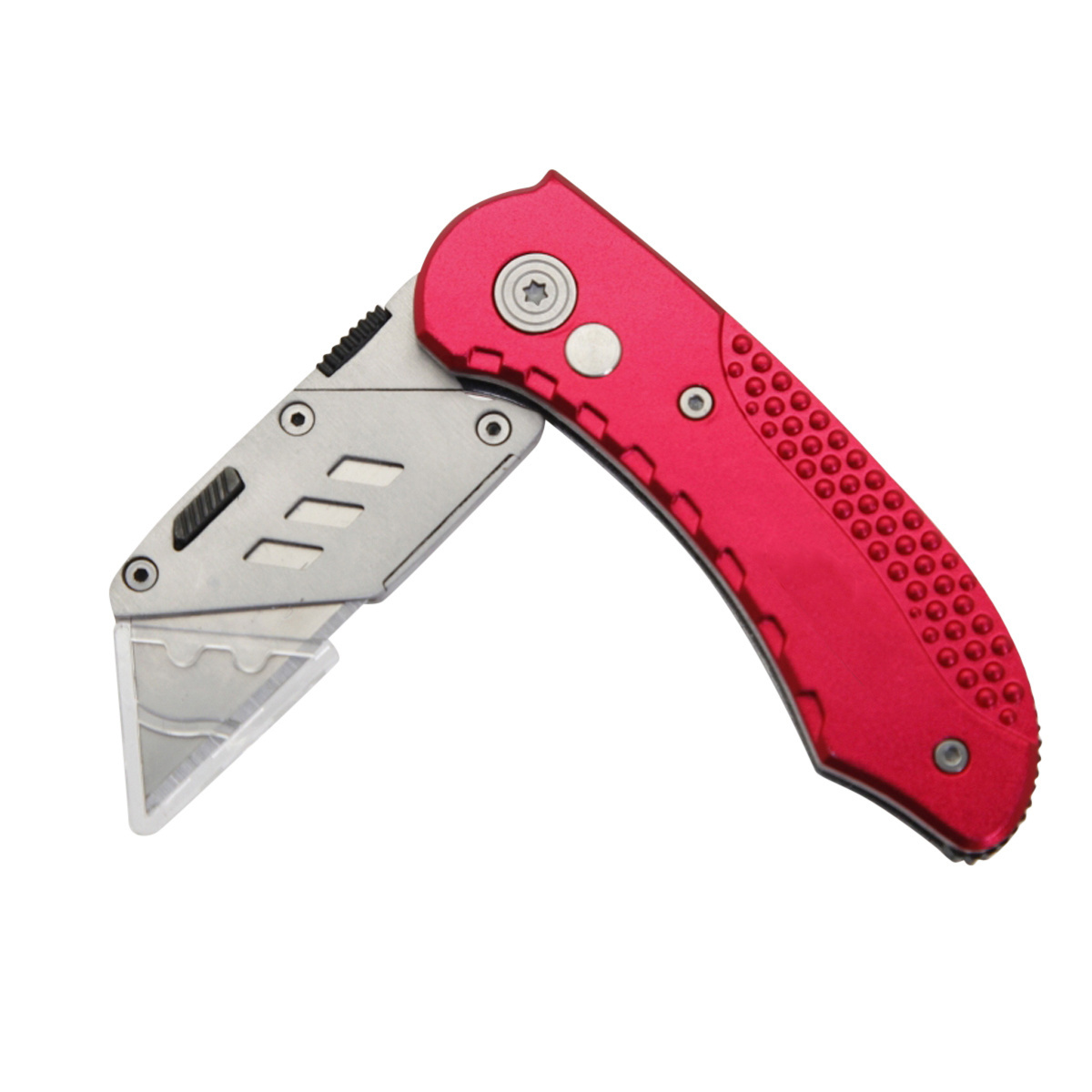 RX003 pink anti-slip aluminium alloy hand carbon steel blade outdoor pocket knife folding blade utility knives