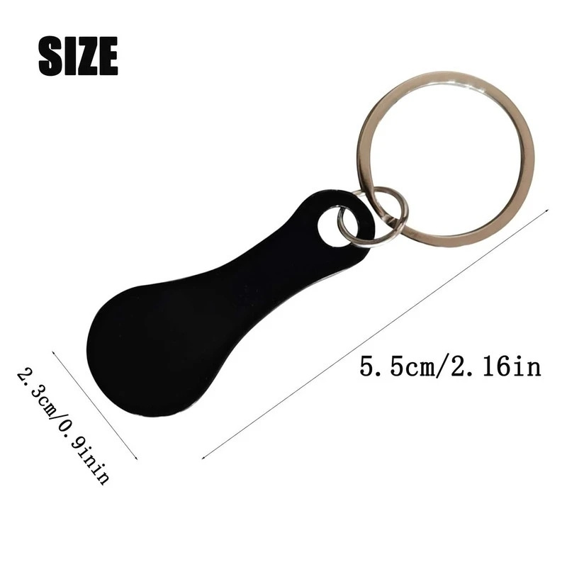 Cart Shopping Token Trolley Key Keychain Coin Quarter Grocery Supermarket Holder Keyring Metal Ring Change Unlock Coins