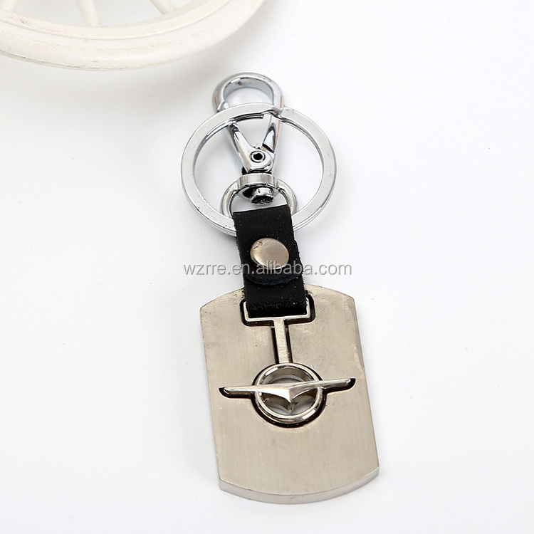 Metal Custom auto Car logo Keychain metal key ring