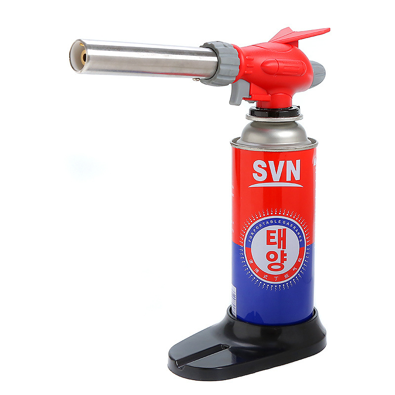 Professional new gas burner jet flame gun torch lighter for BBQ Cooking tools with predestal