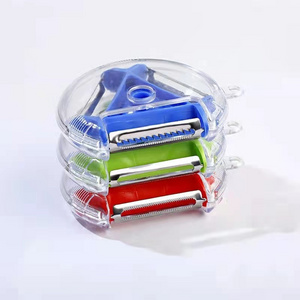 Kitchen 3 in 1 Multi-purpose  Rotary Peeler Stainless Steel Potato Peeler Slicer Grater fruit peeler vegetable shredder