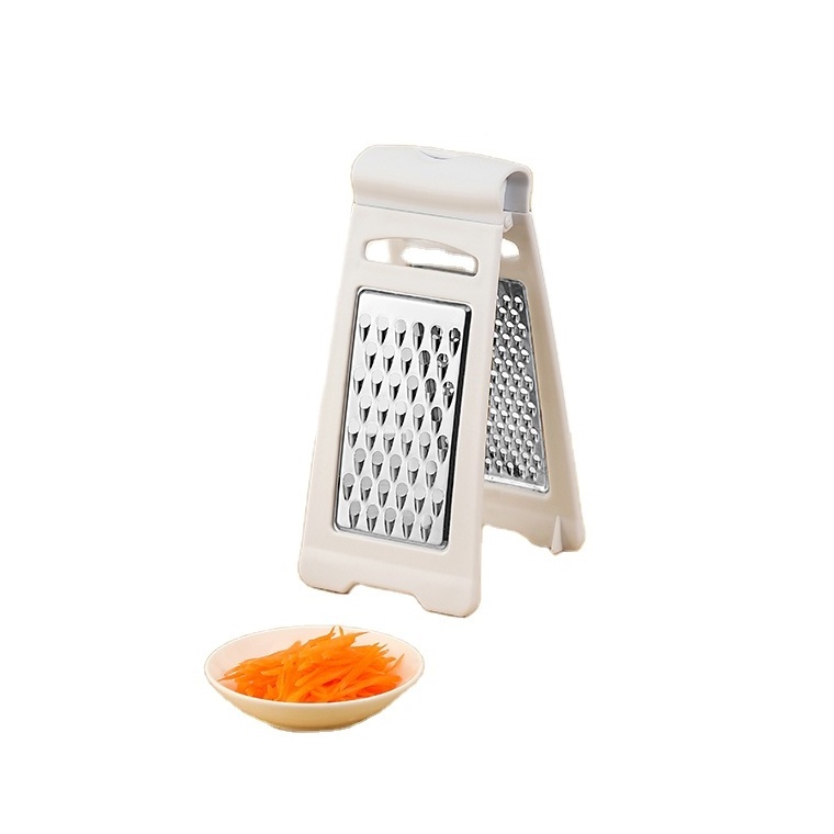 Multi Vegetable Shredder and Fruit Slicer Grater 2 Sided Flat Stainless Garlic Grater Stand up Mini Food Potato Cheese Grater