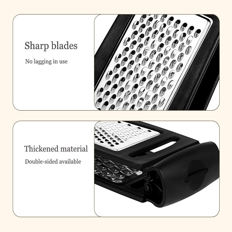 Easy folding Stainless steel Cheese Grater Kitchen Grater with handle Double-sided Mini Lemon Ginger Garlic Vegetable Grater