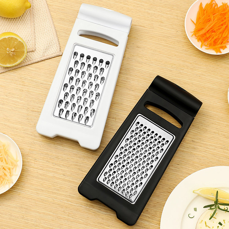 Easy folding Stainless steel Cheese Grater Kitchen Grater with handle Double-sided Mini Lemon Ginger Garlic Vegetable Grater