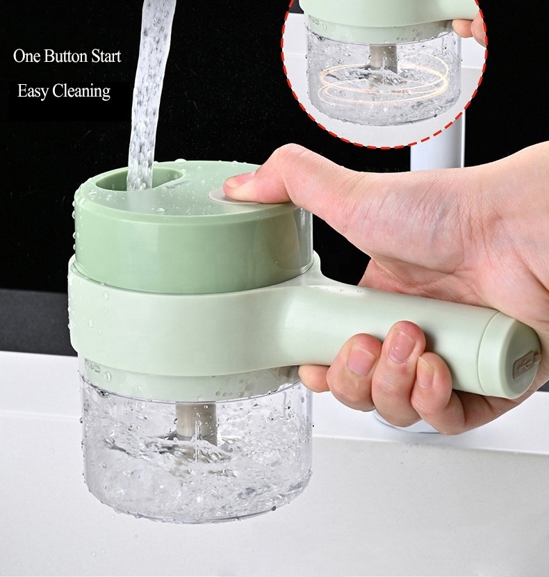 Small vegetable slicer and chopper Portable Mini Kitchen Automatic Multifunctional Electric Onion Vegetable Chopper