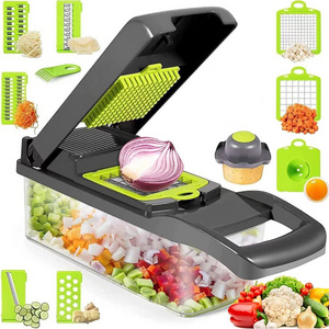 2023  Top seller 12 In 1 Vegetable Chopper onion chopper machine Vegetable Cutter cheese Chopper