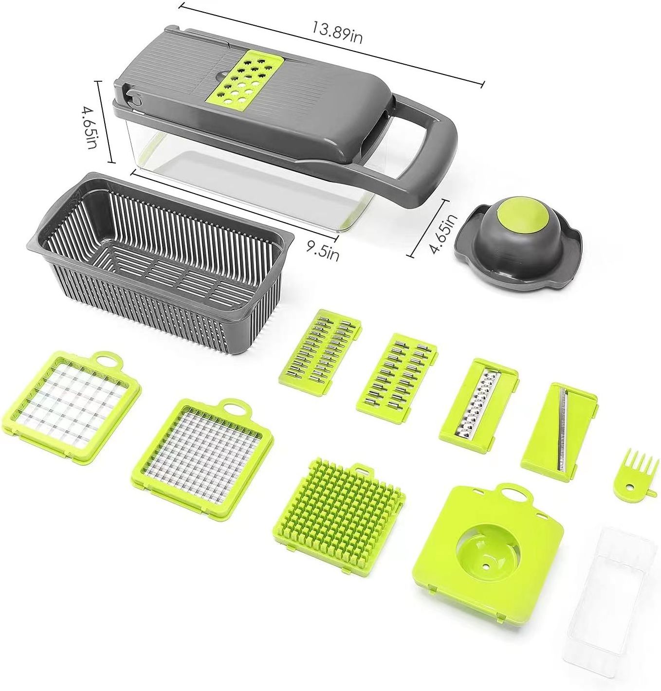 2023   Bestselling Mandoline Slicer Vegetable Slicer Vegetable Chopper  Food 12 In 1 Multi-functional Vegetable Cutter