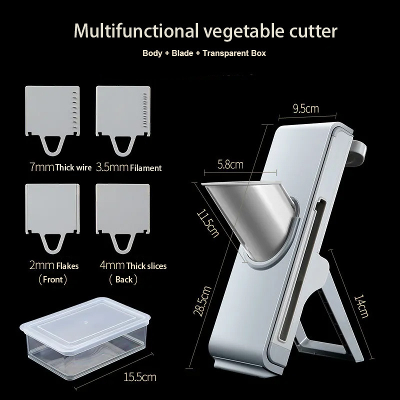 New Model multi-functional hand vegetable cutter shredder potato grater slicer kitchen household lemon slicer