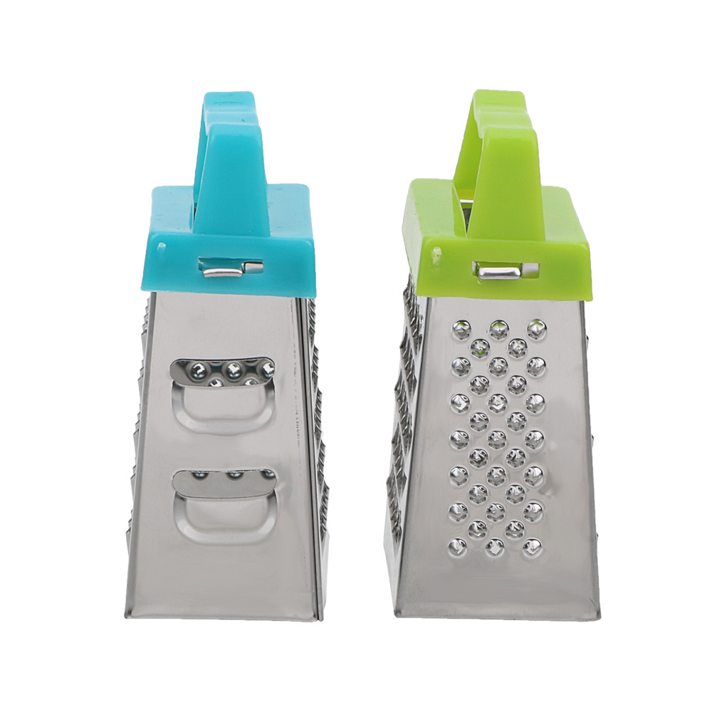 New Mini Cheese Grater Stainless Steel Small Box Manual Graters with 4 Sides for Kitchen Slicer Cheese/Ginger/Vegetable