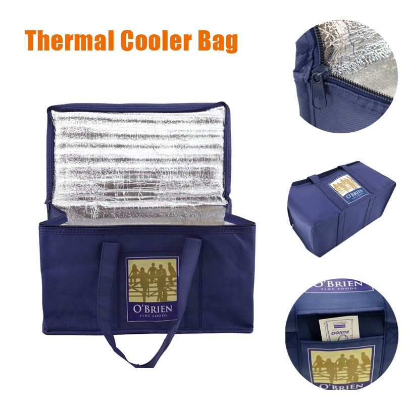 Market Foil Lining Wholesale Thermal Insulated Cooler Bags USA for 6 Cans 3 Layer Insulated Bag Insulated Bags to Keep Food Cold