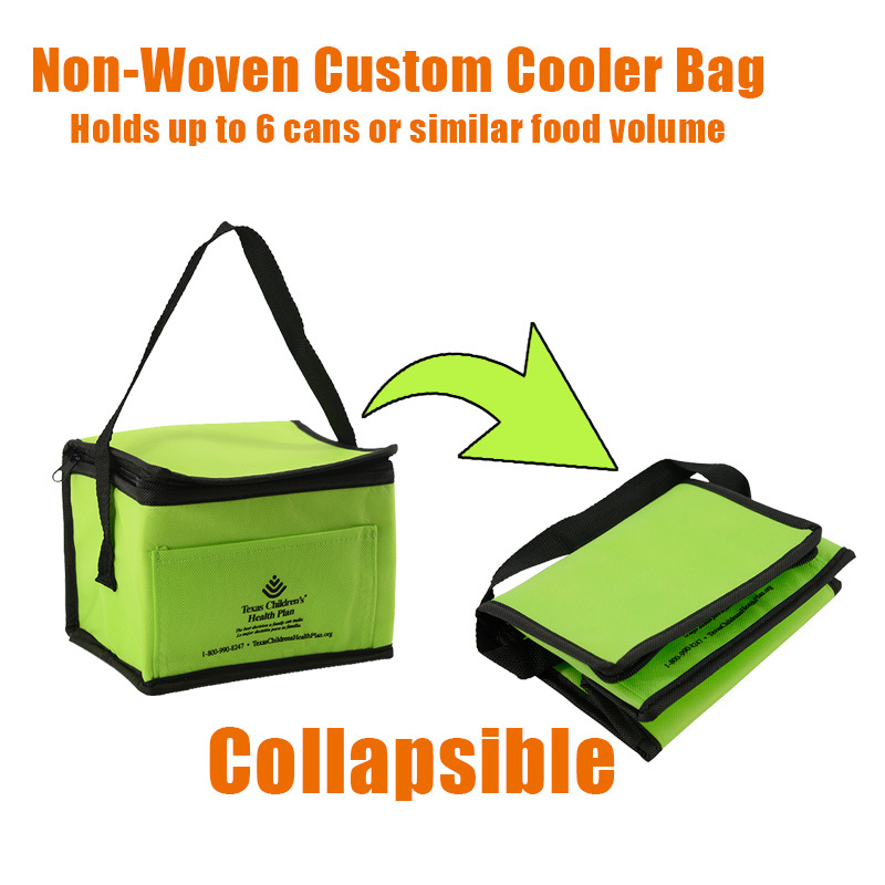 Market Foil Lining Wholesale Thermal Insulated Cooler Bags USA for 6 Cans 3 Layer Insulated Bag Insulated Bags to Keep Food Cold