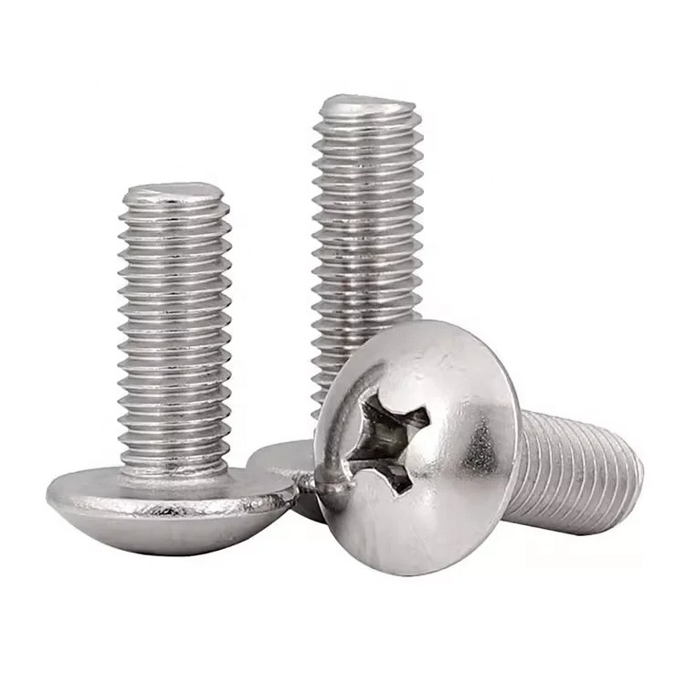 304 stainless steel umbrella screw pan head cross machine screw