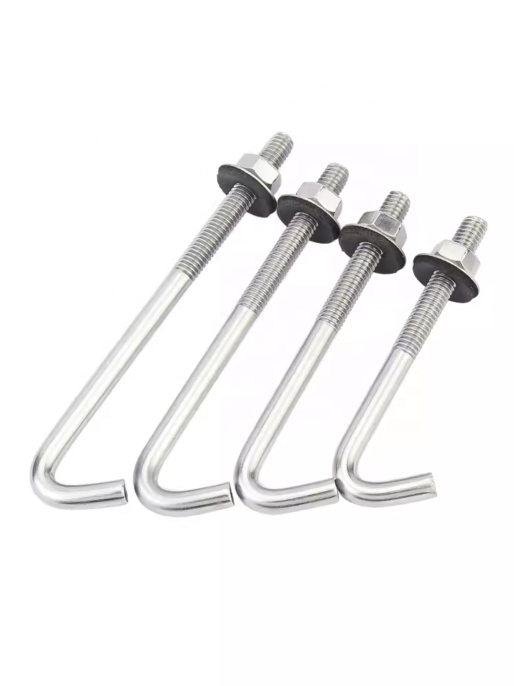 304 stainless steel round hook bolt right Angle hook bolt