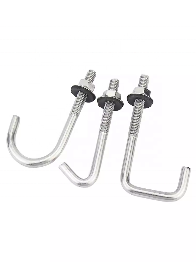 304 stainless steel round hook bolt right Angle hook bolt