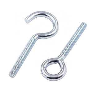 Stainless steel heavy-duty structural eye closing hook bent wire lag wood thread self-tapping eye lifting screw