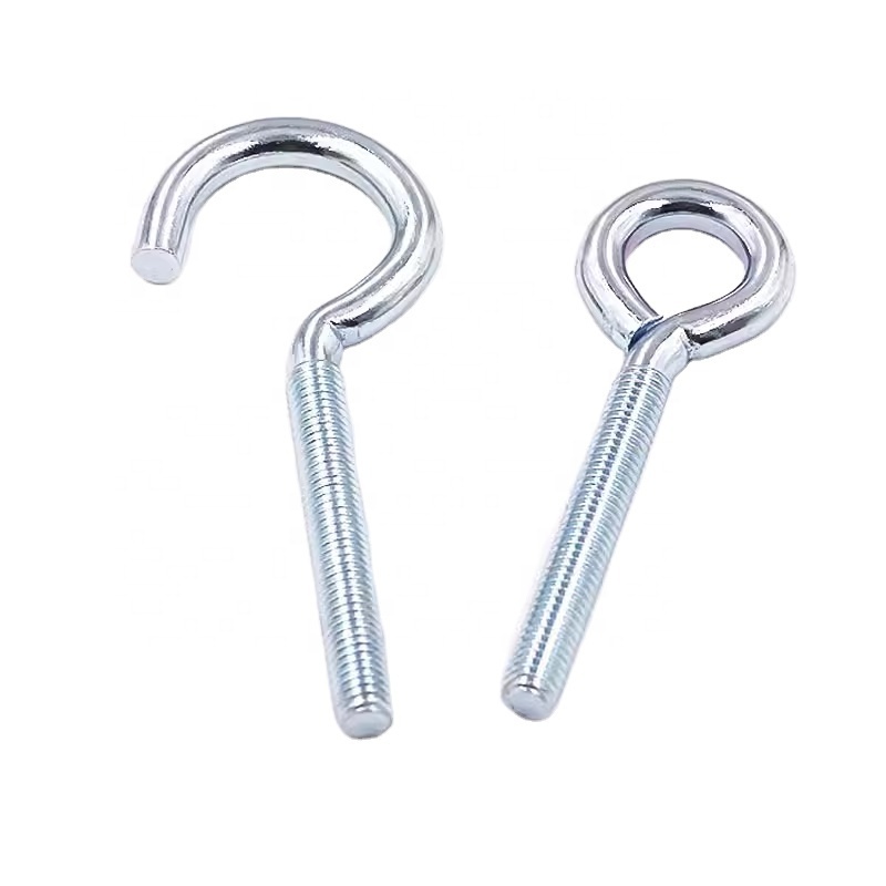 Stainless steel heavy-duty structural eye closing hook bent wire lag wood thread self-tapping eye lifting screw