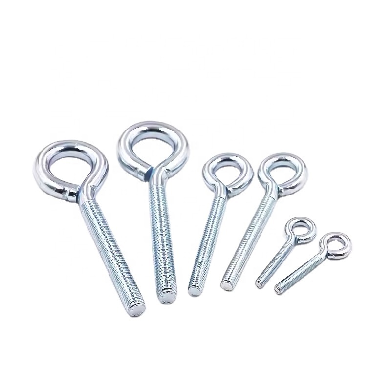 Stainless steel heavy-duty structural eye closing hook bent wire lag wood thread self-tapping eye lifting screw