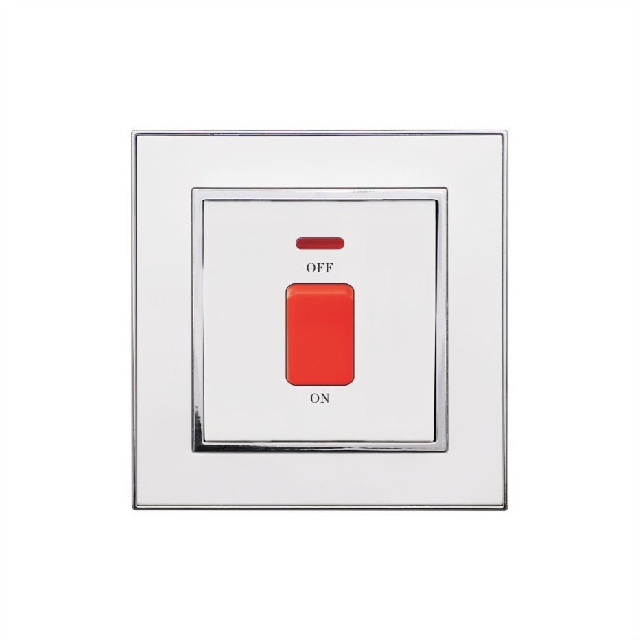 Wholesale top quality   20A 45A  DP Electrical Wall Switch With Neon and Cooker Unit