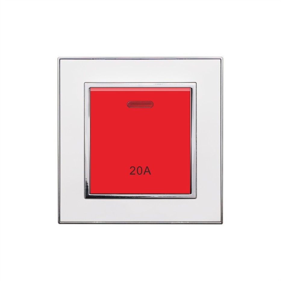 Wholesale top quality   20A 45A  DP Electrical Wall Switch With Neon and Cooker Unit