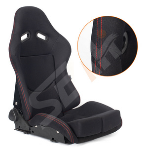 SEAHI Factory supply black Cloth Universal Sport Seat Bucket racing Modified Car Seats