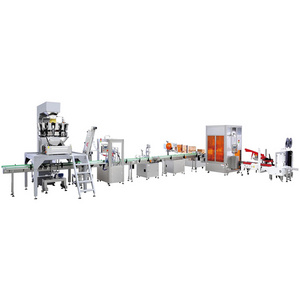 14 head particle filling and boxing production line production line capping integrated machine