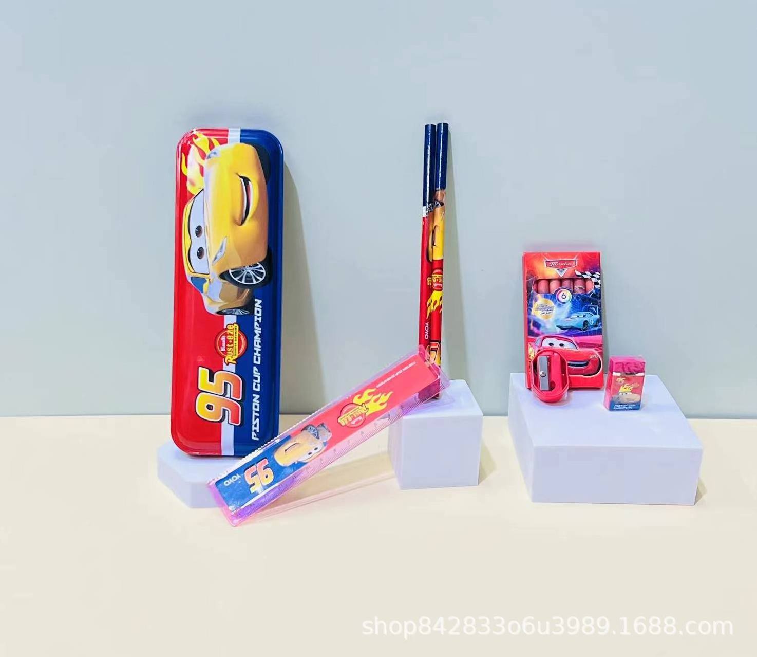 Stationery set cartoon color packaging iron Pencil case School supplies Children's gifts Promotional wholesale