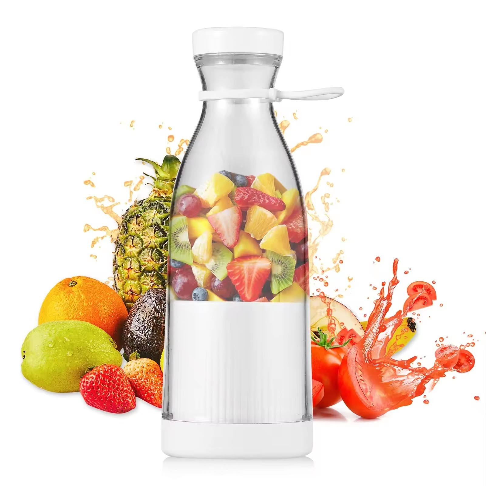 Best selling Portable Juicer Mixer Usb Fresh Fruit Juice Blender 6 Blade Portable Blender Smoothie Mini Electric Juicer Cup