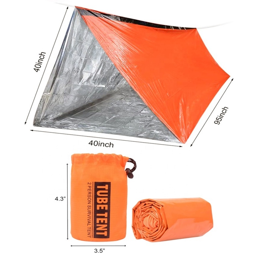 Life Tent Emergency Shelter  2 Person Survival Tent  for Camping, Hiking, Adventure