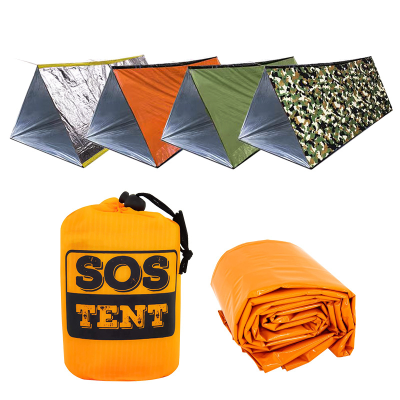 OEM Outdoor 2 Person Resistant Lightweight Thermal Survival Shelter Tube Life Emergency Tent