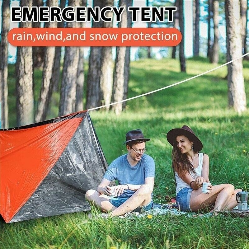 Life Tent Emergency Shelter  2 Person Survival Tent  for Camping, Hiking, Adventure