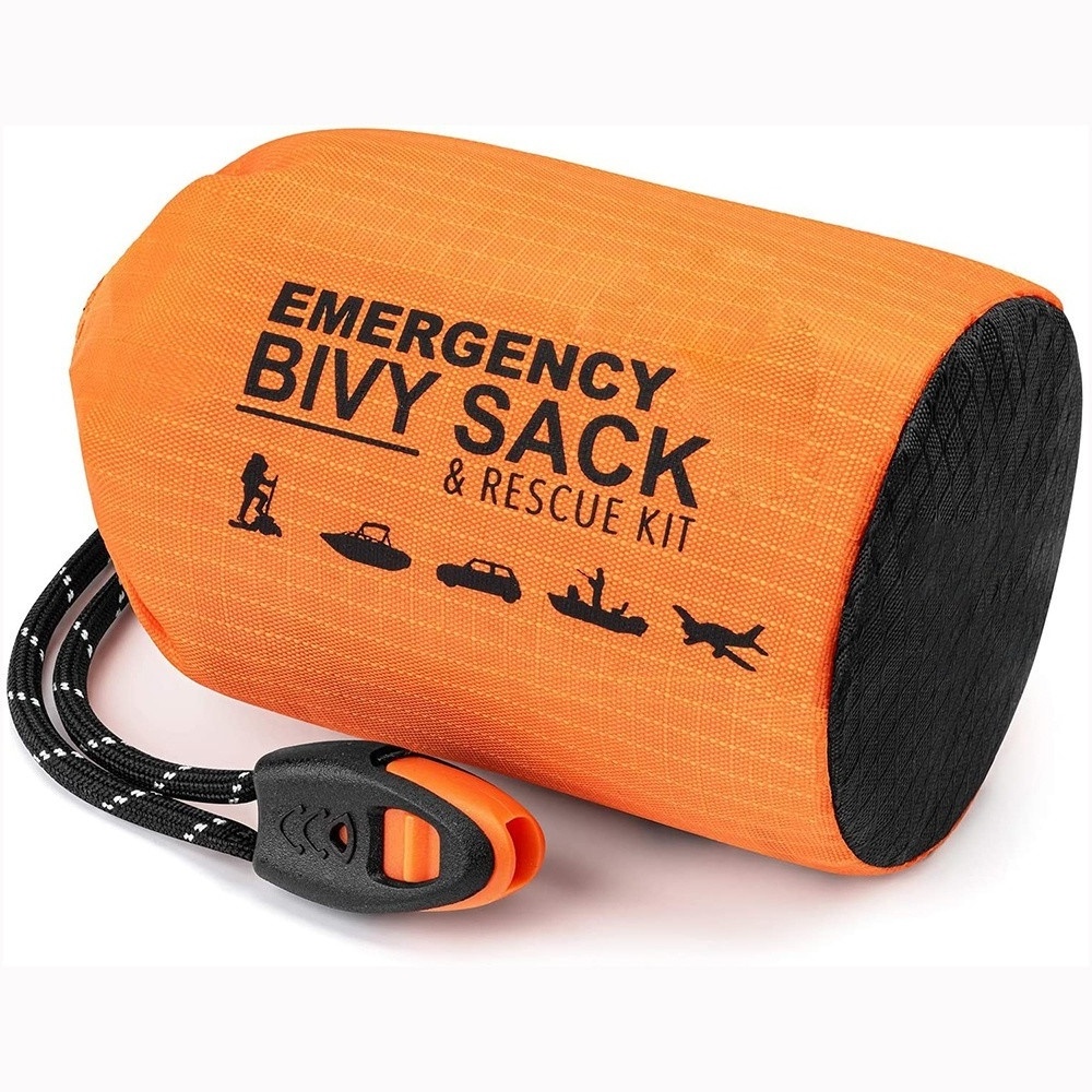 survival emergency Bivy Sack sleeping bag extra-thick material protect from rain wind snow keep warm